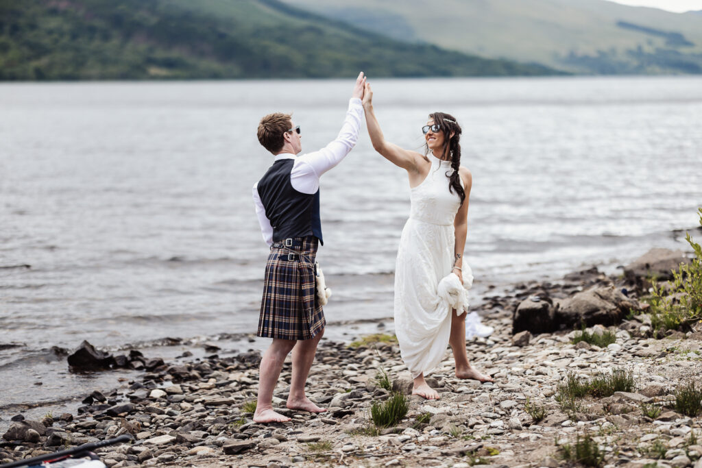 wedding portraits on loch tay