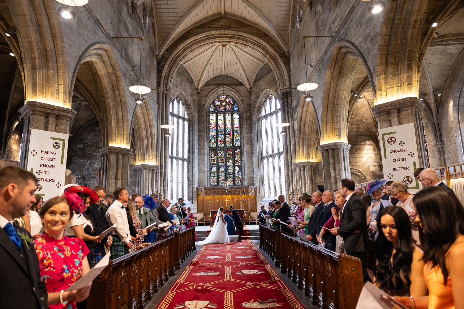 wide angle in the church